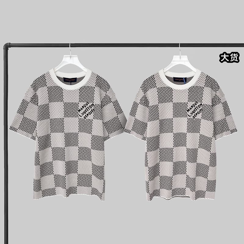 루이비통 다미에 자카드 MLVD 반팔 티셔츠