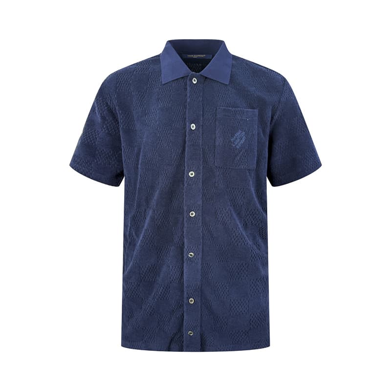 루이비통 다미에 MLVD 프렌치 테리 숏 슬리브드 셔츠