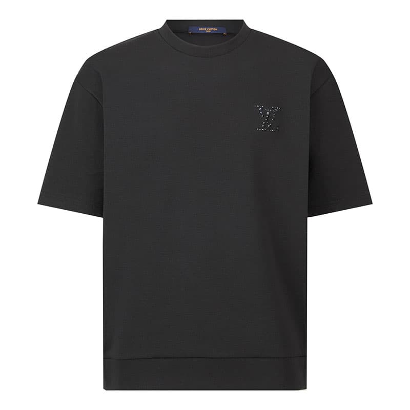 루이비통 라인스톤 LV 저지 반팔 티셔츠