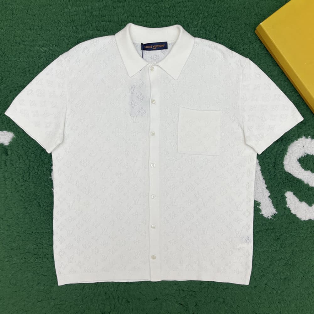 루이비통 모노그램 포인텔 코튼 숏슬리브 셔츠 2컬러
