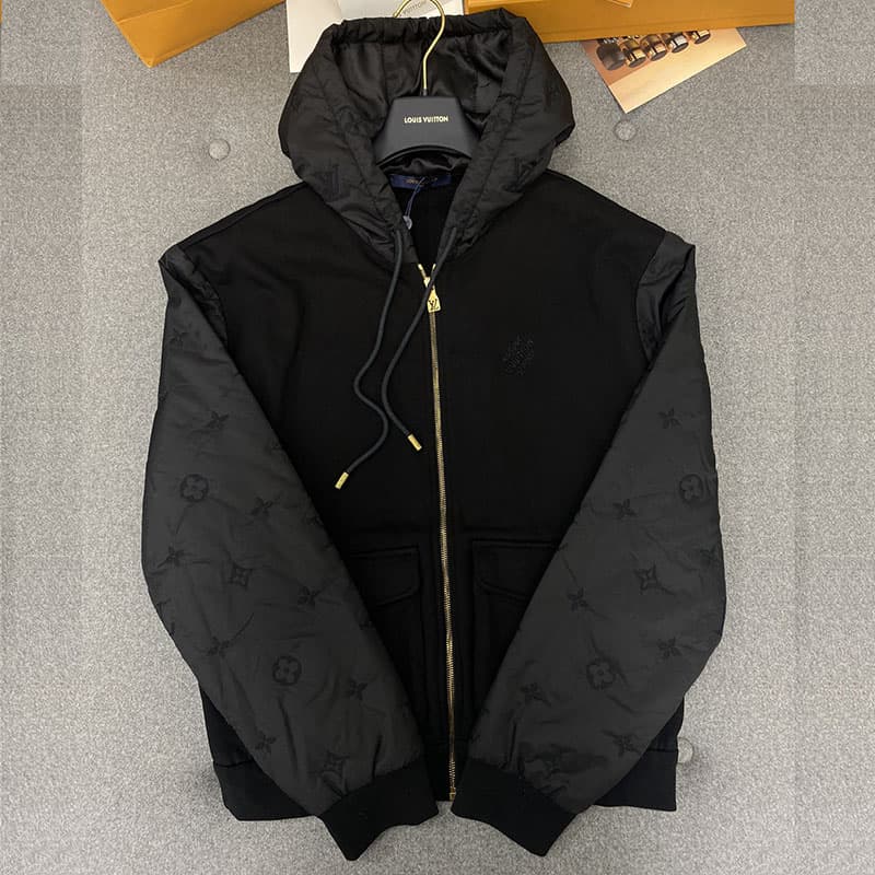 루이비통 모노그램 하이브리드 후드 집업 스웨트셔츠