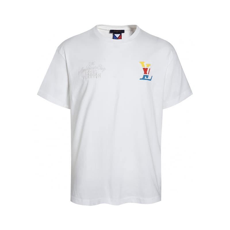 루이비통 아메리카 컵 그래픽 LV 반팔 티셔츠