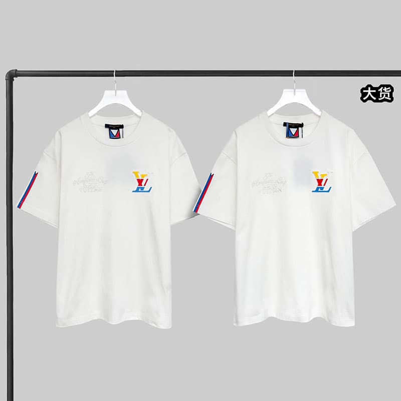 루이비통 아메리카 컵 그래픽 LV 반팔 티셔츠