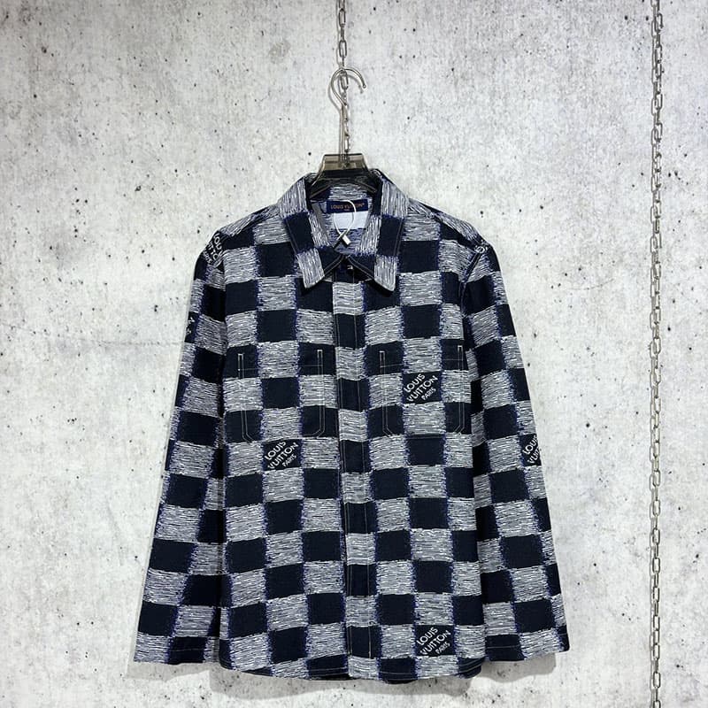 루이비통 24FW 다미에 울 오버셔츠