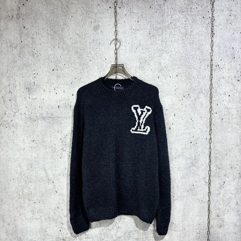 루이비통 24ss LV 인따르시아 울 블렌드 크루넥