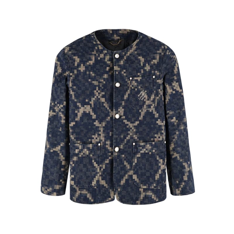 루이비통 25ss 그래픽 카라리스 데님 자켓