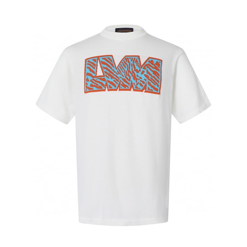 루이비통 LVM 자카드 반팔 니트