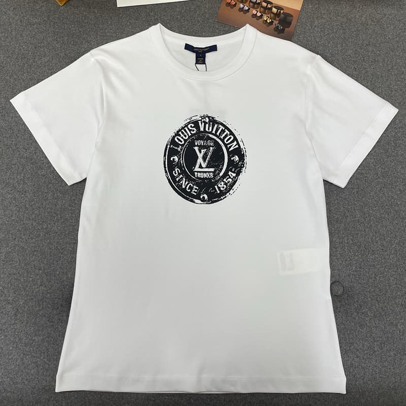루이비통 LV 스템프 코튼 반팔 티셔츠