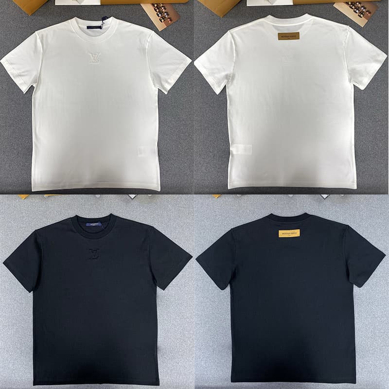 루이비통 LV 엠보스드 반팔 티셔츠