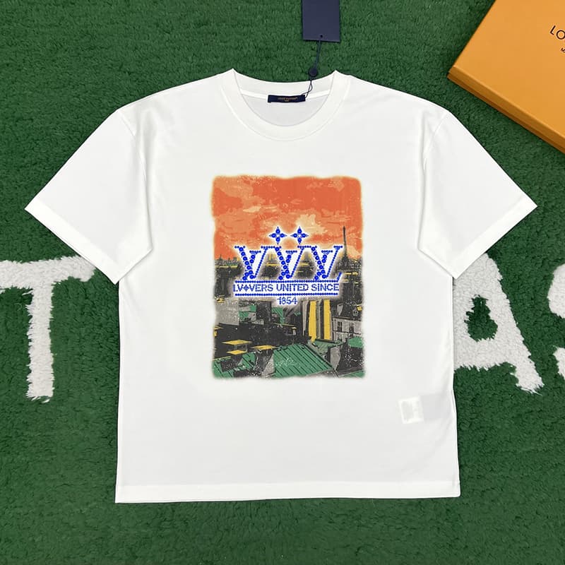 루이비통 LV Vers United 그래픽 반팔 티셔츠