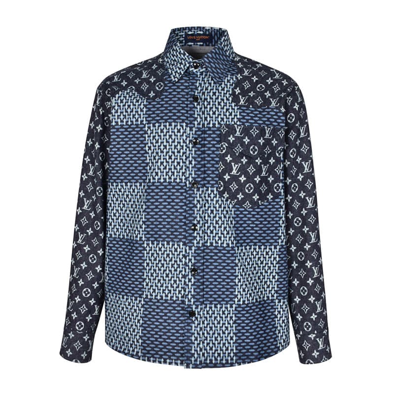 루이비통 x 니고 MNGM 자이언트 모노그램 셔츠