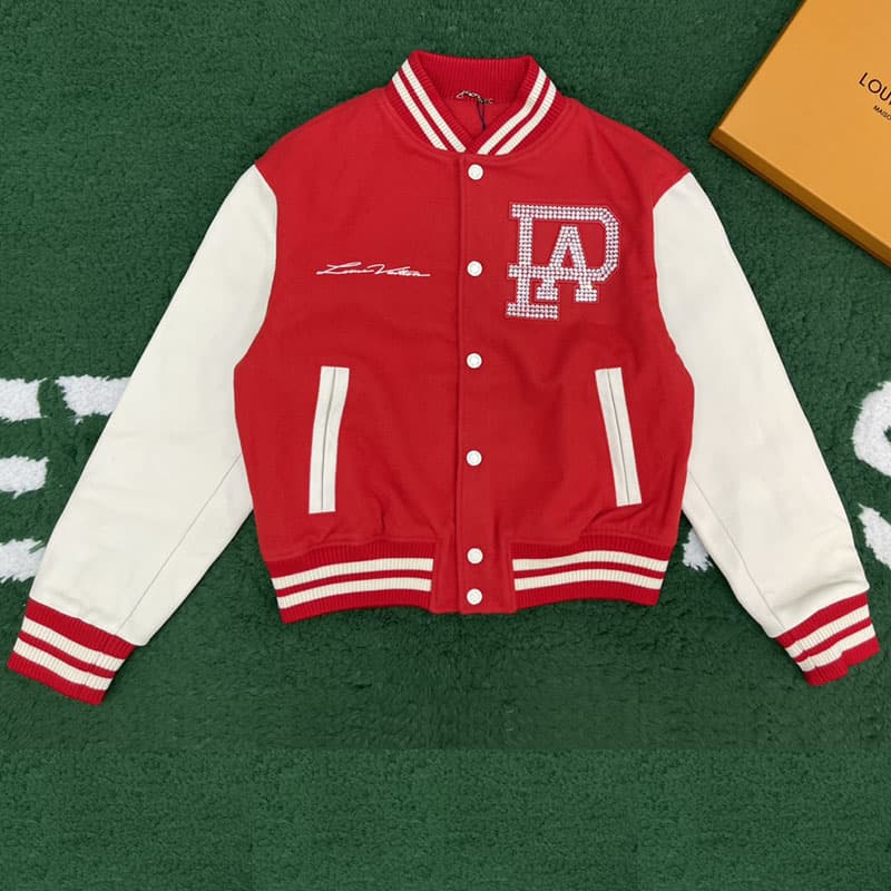 루이비통 x 퍼렐 믹스 레더 바시티 블루종 자켓