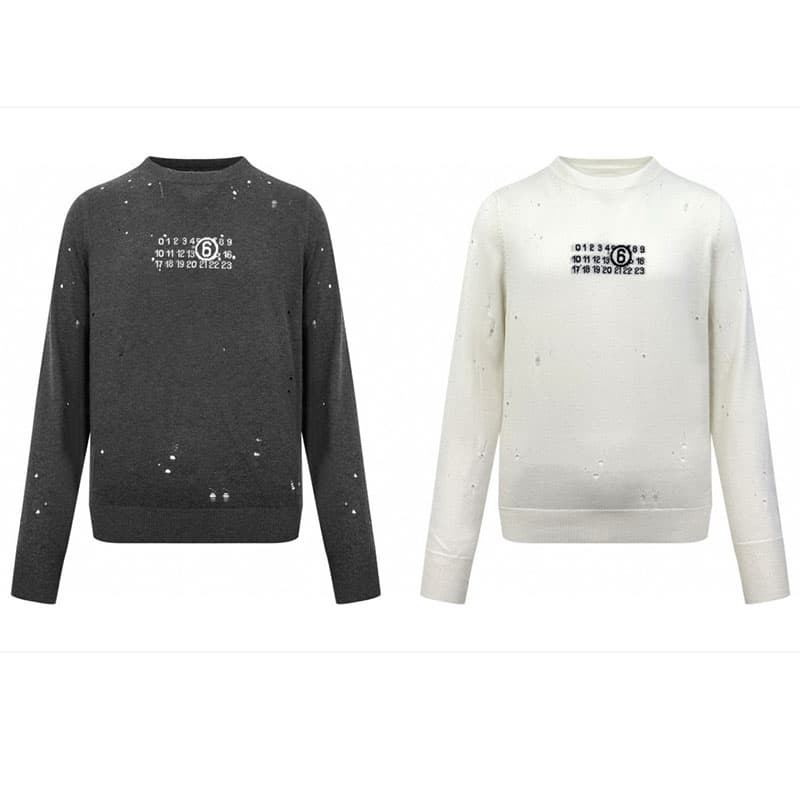 메종마르지엘라 뉴메릭 시그니처 MM6 스웨터