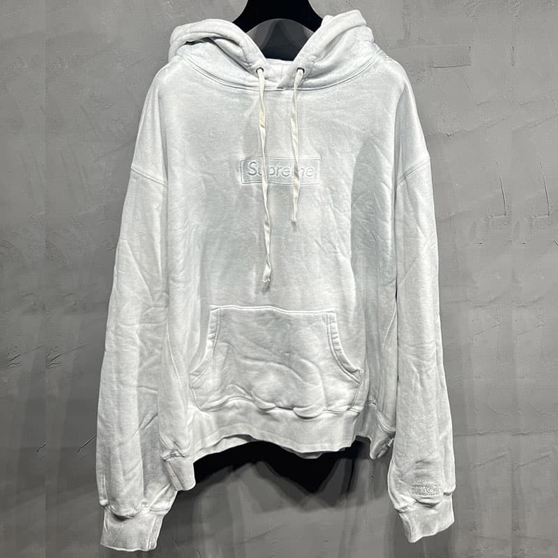 메종마르지엘라 x 슈프림 박스로고 후디