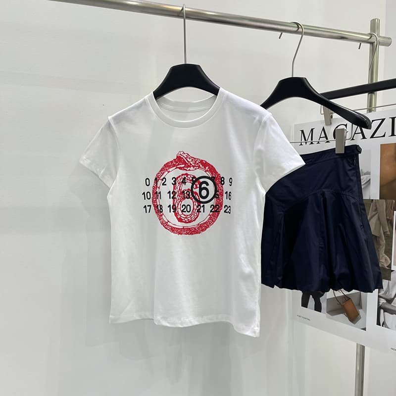 메종 마르지엘라 이어 오브 더 스네이크 반팔 티셔츠