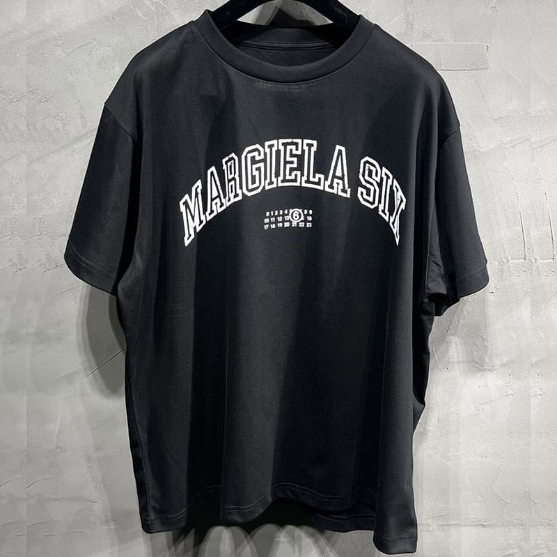 메종 마르지엘라 MM6 로고 반팔 티셔츠