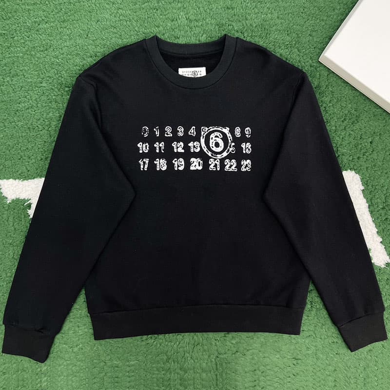 메종 마르지엘라 MM6 로고 크루넥 스웨트셔츠 맨투맨