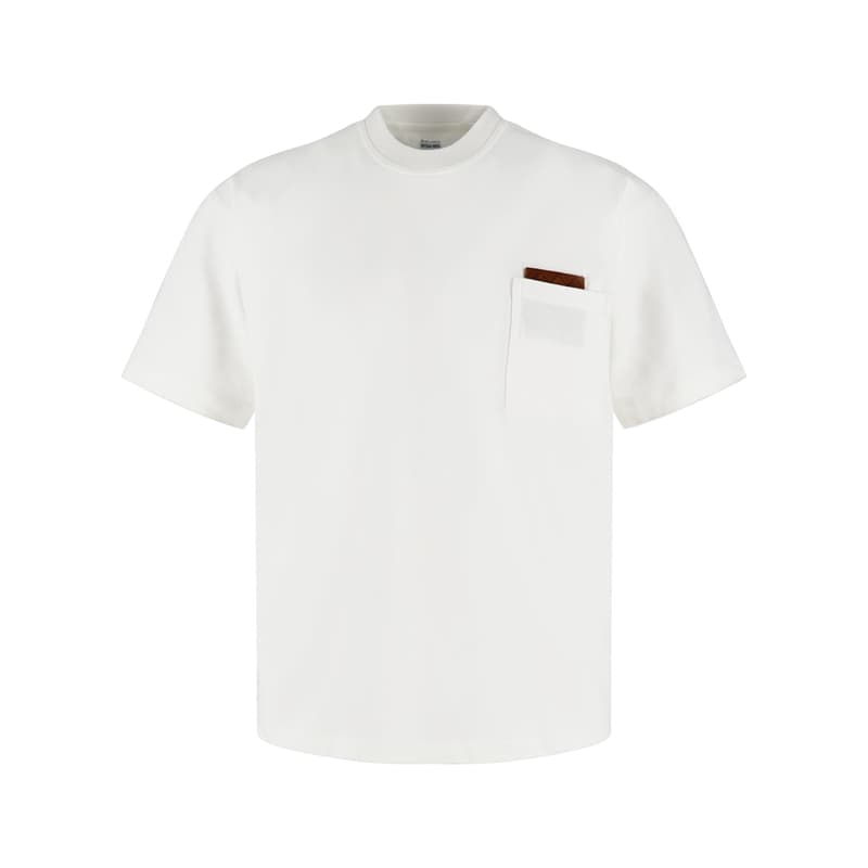 보테가베네타 인트레치아토 피마 코튼 저지 티셔츠