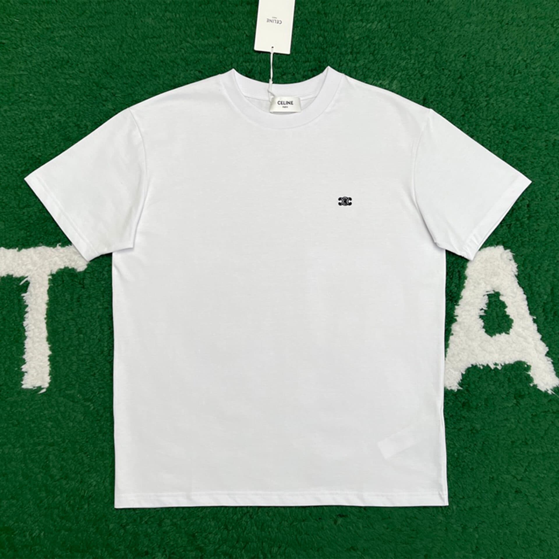 셀린느 트리오페 스몰 로고 루즈핏 반팔 티셔츠 “2COLOR”