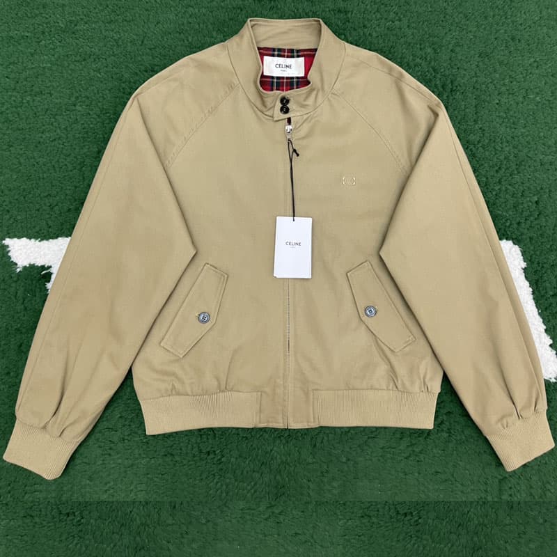 셀린느 트리옹프 테크니컬 코튼 블루종 자켓