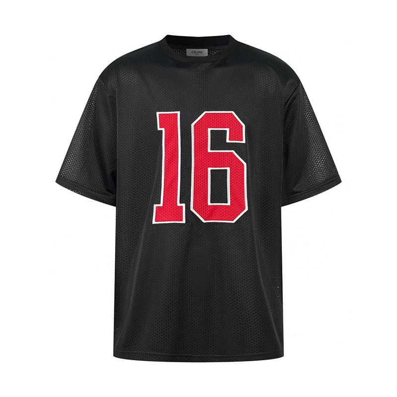 셀린느 16 메쉬 반팔 티셔츠