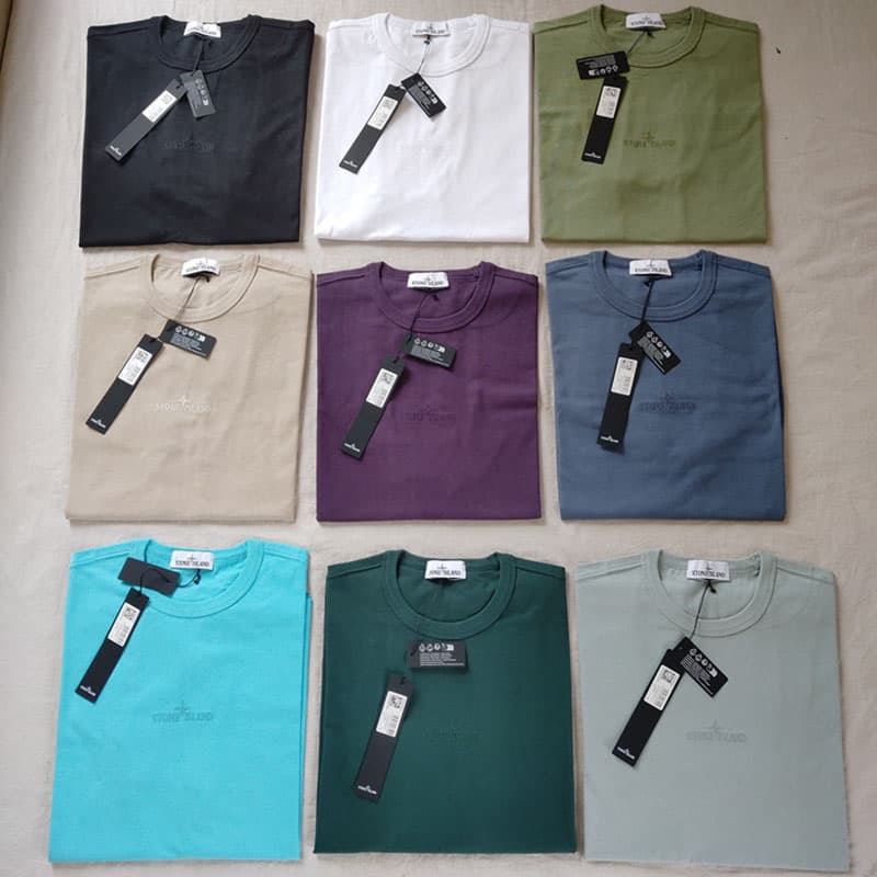 스톤아일랜드 23SS 20444 오버사이즈 핏 자수 티셔츠