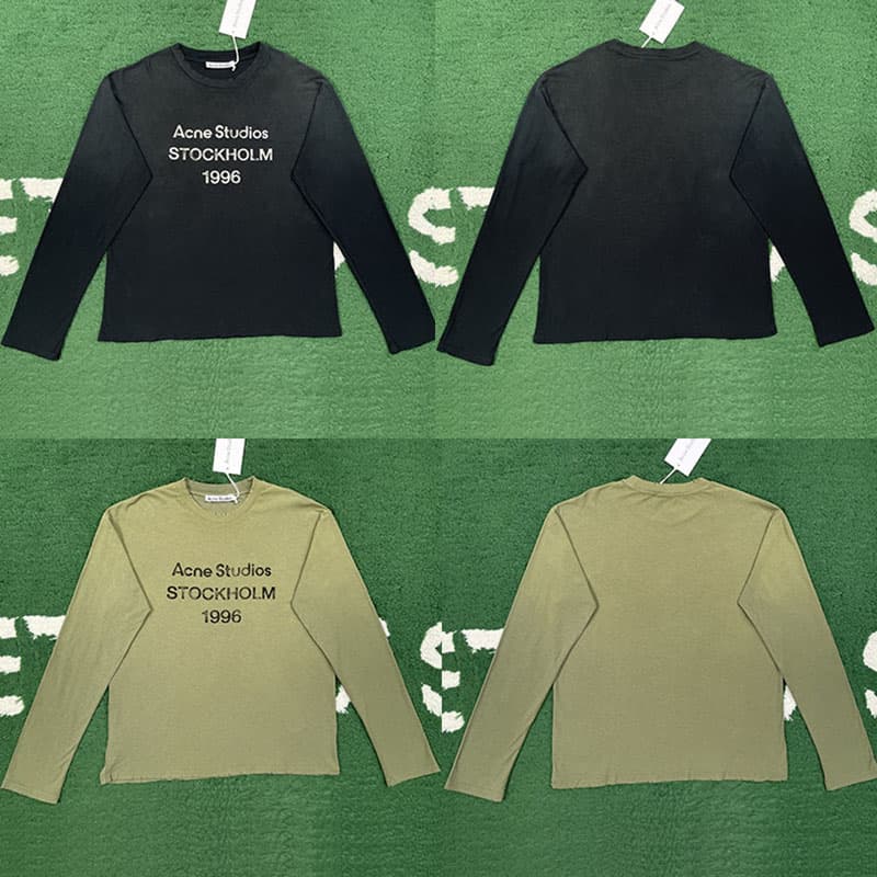 아크네 로고 스톡홀름 1996 프린트 티셔츠