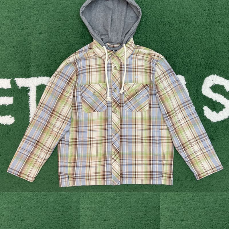 아크네 후드 오버셔츠 재킷