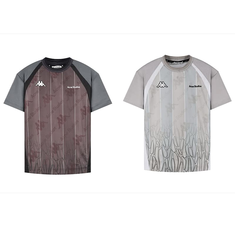 아크네 x 카파 로고 저지 반팔 티셔츠