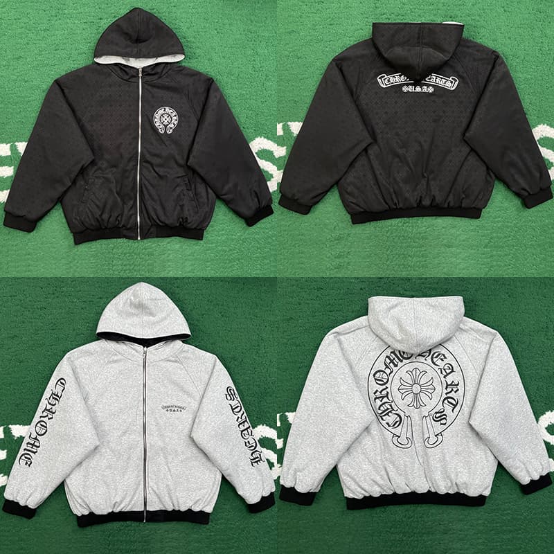 크롬하츠 G.E.D 홀스슈 리버시블 후드 집업 자켓