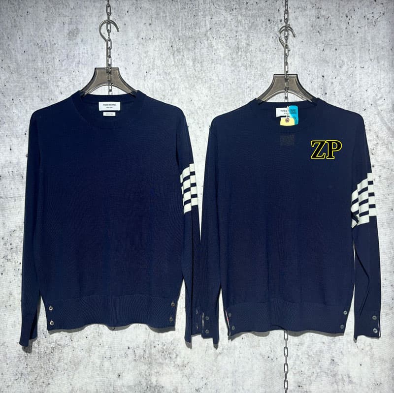 톰브라운 사선완장 4-Bar 니트 스웨터