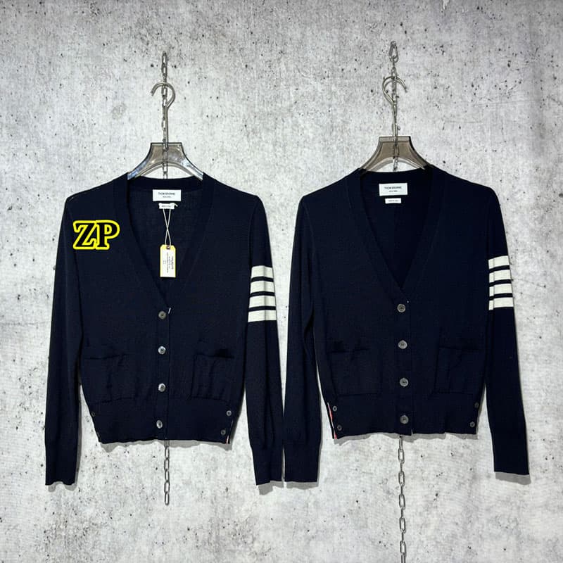 톰브라운 사선완장 4-Bar 여성용 울 가디건