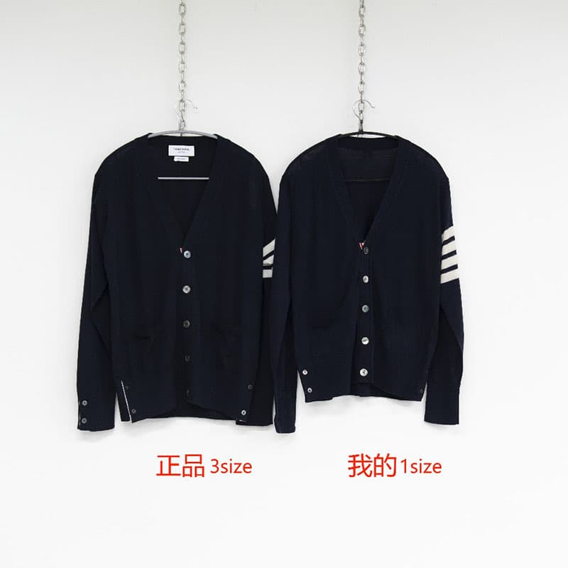 톰브라운 사선완장 4-Bar 클래식 가디건