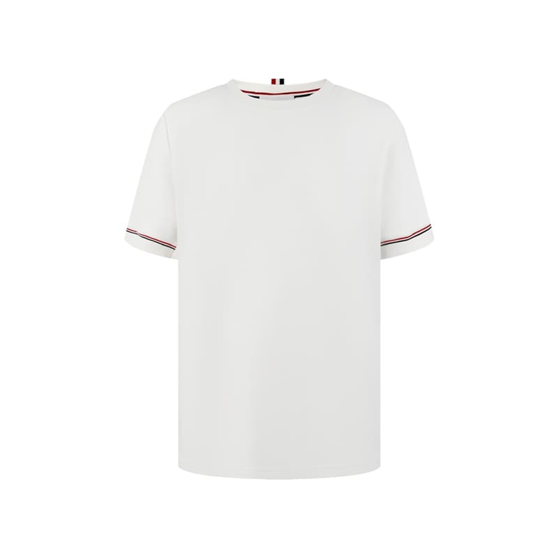 톰브라운 코튼 럭비 반팔 티셔츠