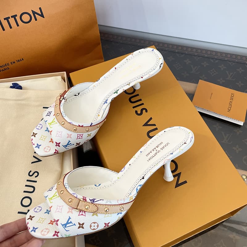 루이비통 x TM 6AM 힐 샌들뮬