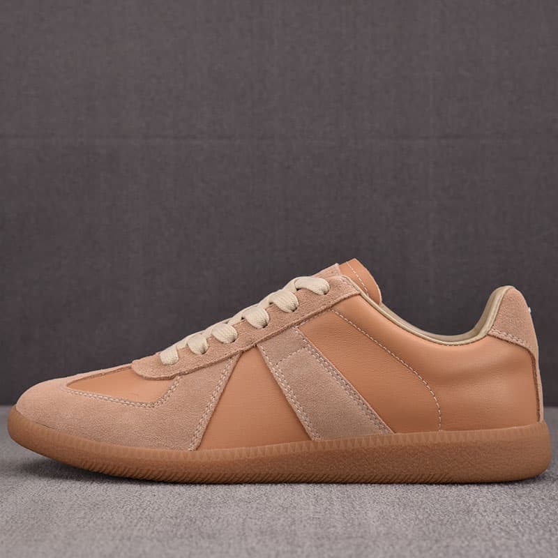 메종 마르지엘라 독일군 스니커즈 샤무어 베이지