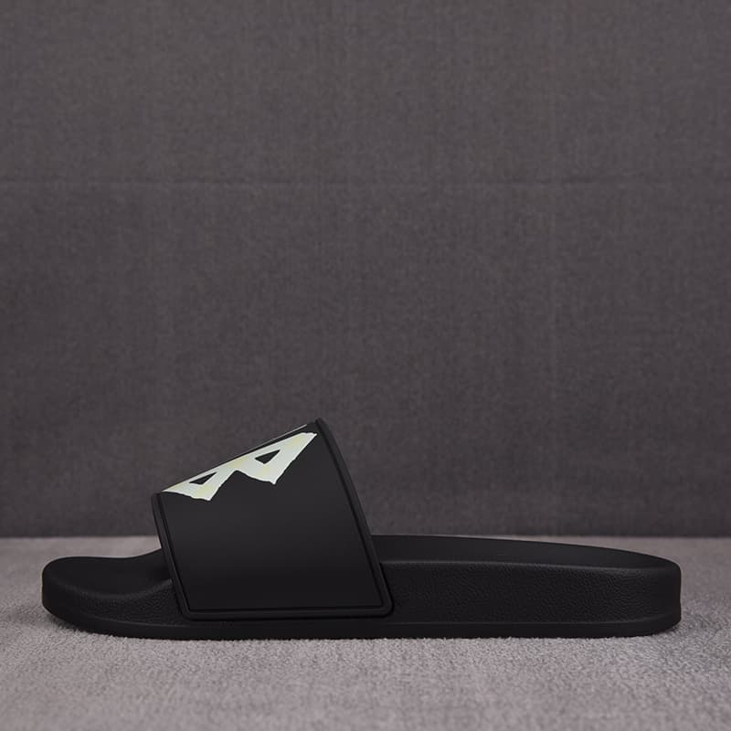 발렌시아가 풀 슬라이드 샌들 테이프 타입 로고 남성용
