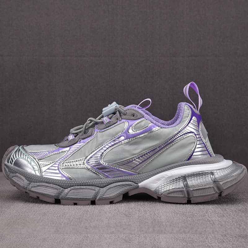발렌시아가 3XL 스니커즈 나일론 그레이 퍼플