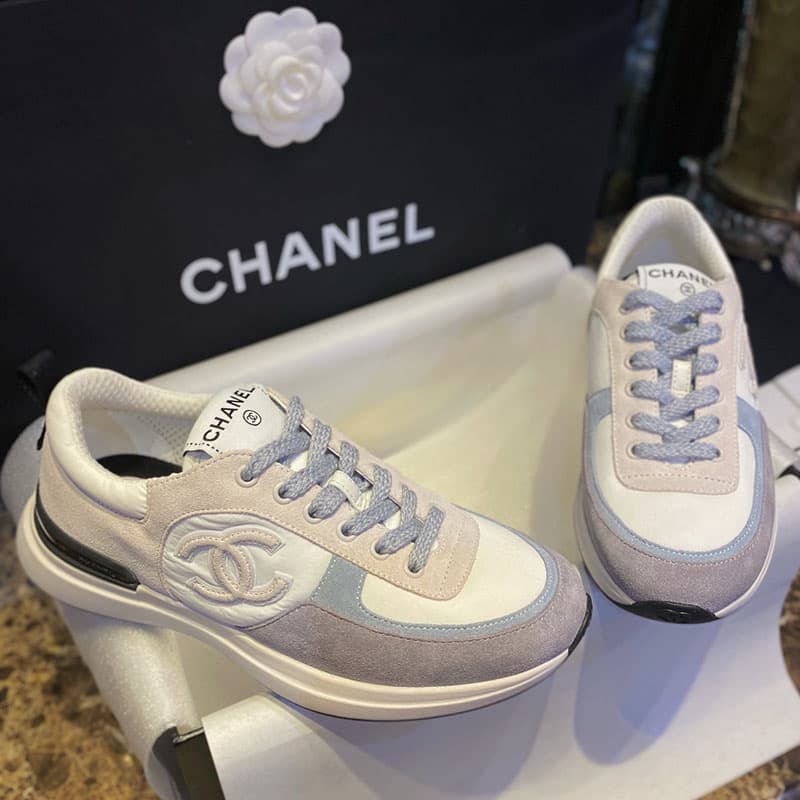 샤넬 22P 패브릭 스웨이드 스니커즈