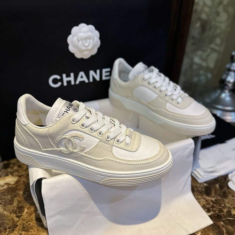 샤넬 24c CC로고 크루즈 테니스 스니커즈