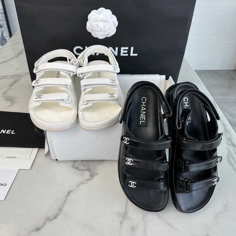 샤넬 24s 트리플 벨크로 샌들