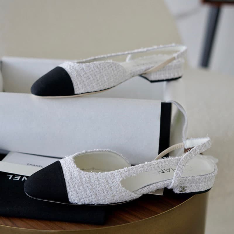 샤넬 25A 트위드 슬링백