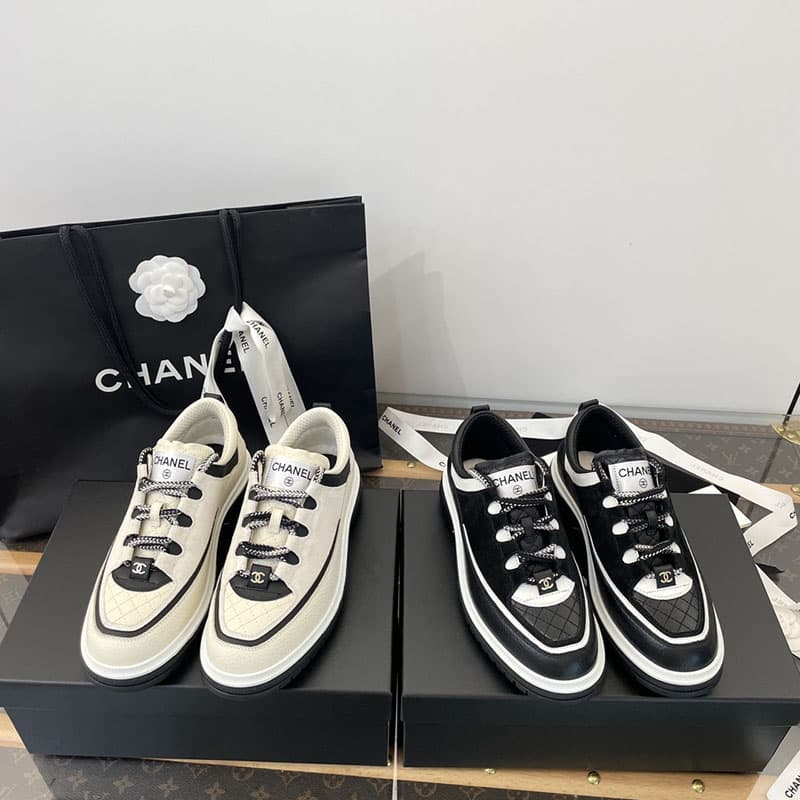 샤넬 25C 믹스드파이버 스니커즈