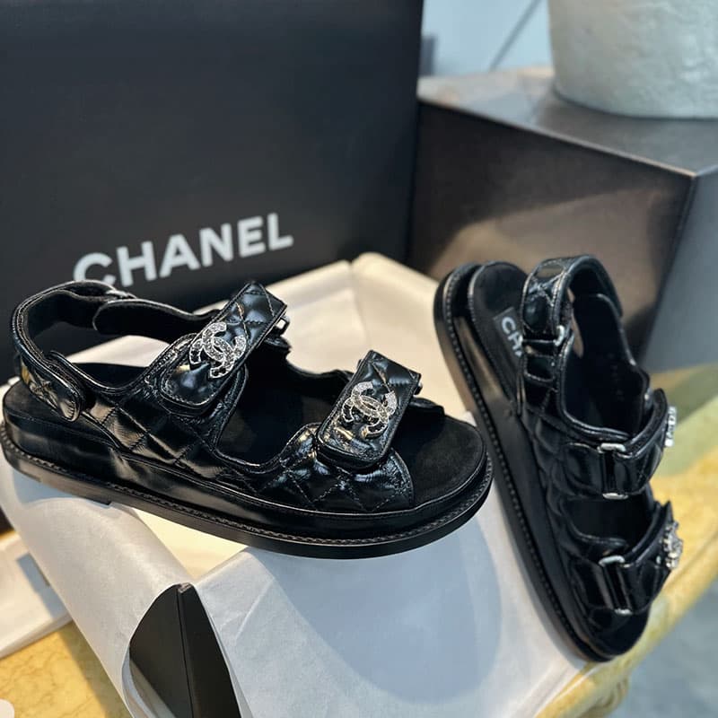 샤넬 25P CC로고 벨크로 샌들