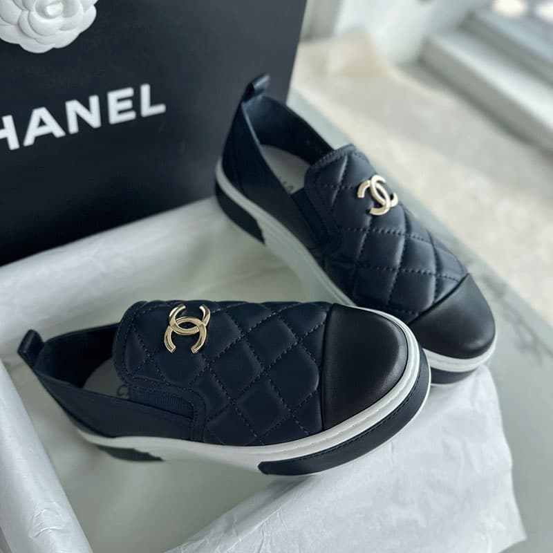 샤넬 CC로고 퀼팅 슬립온