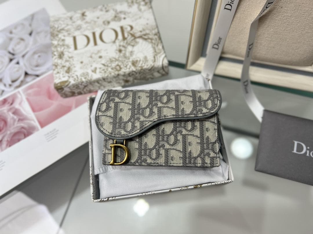 Dior Oblique Saddle Flap Holder