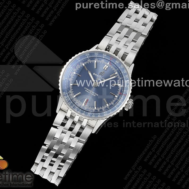 TF공장 브라이틀링 내비타이머 41미리 스틸 블루다이얼 브레이슬릿 Navitimer Automatic 41mm SS TF 1_1 Best Edition Blue Dial on SS Bracelet A2824