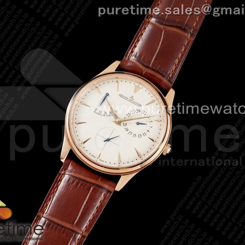 ZF공장 V3 마르쉐 로골 크림다이얼 가죽스트랩 Master Ultra Thin Reserve de Marche RG ZF 1_1 Best Edition Cream Dial on Brown Leather Strap A938 V3