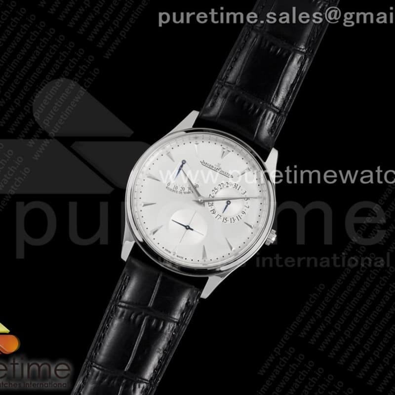 ZF공장 V3 마르쉐 실버다이얼 가죽스트랩 Master Ultra Thin Reserve de Marche SS ZF 1_1 Best Edition White Dial on Black Leather Strap A938 V3 _ 예거르쿨트르
