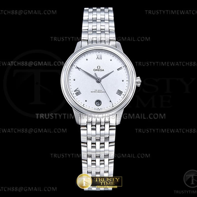 VS공장 오메가 드 빌 스틸 실버다이얼 브레이슬릿 De Ville Prestige 34mm SS_SS Silver VSF A8800